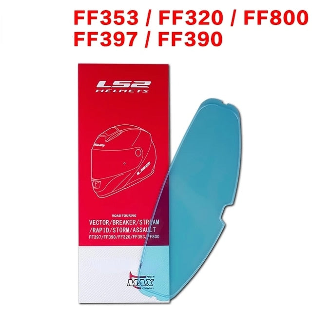 LS2 FF390 Breaker Full Face Helmet Lens Extra Helmet Visor with Anti-fog Film Holes Only for LS2 FF390 Motorcycle Helmets