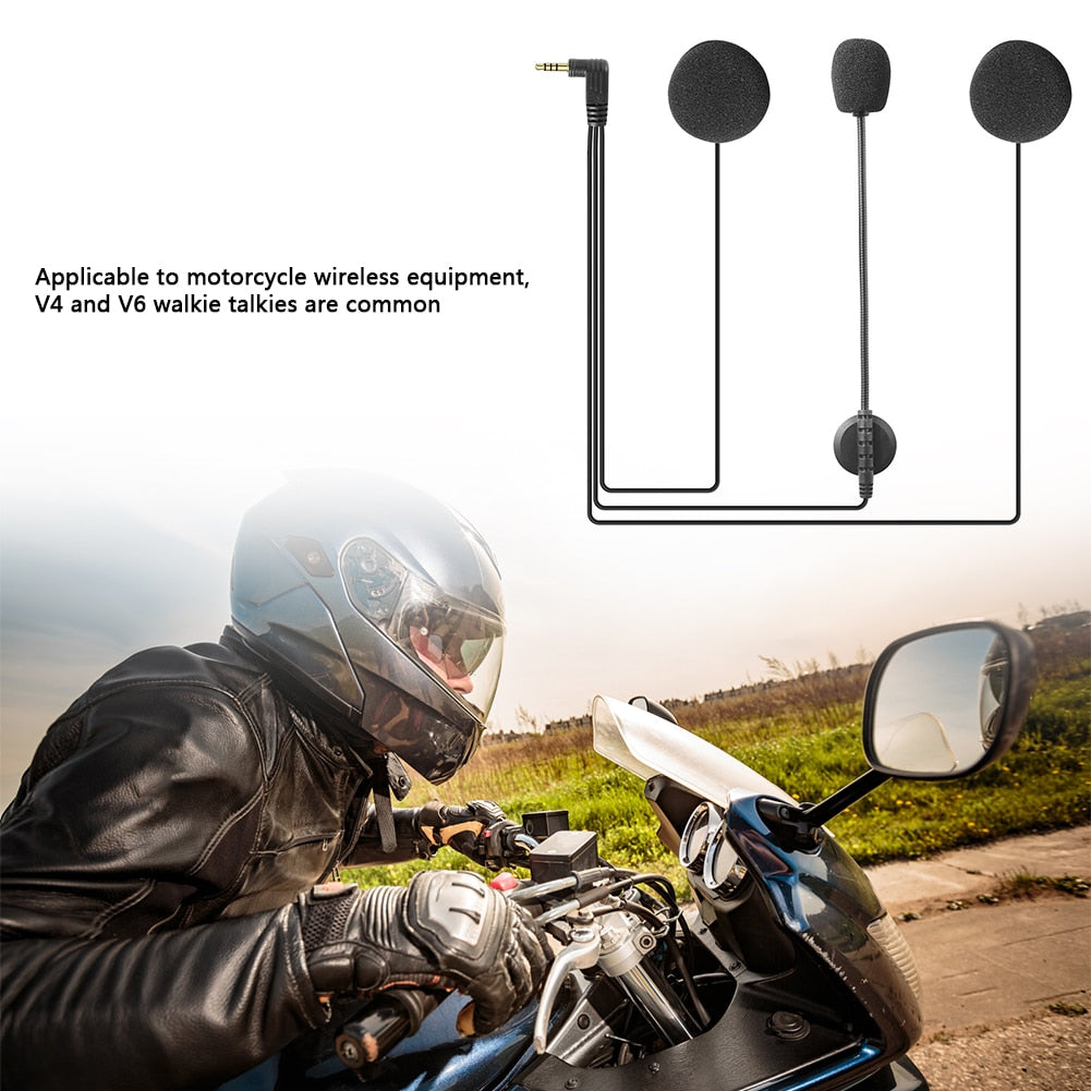 Motorcycle Helmet Headset Intercom - Stereo Bluetooth-Compatible Speaker Earphone Replacement for Enhanced Riding Experience