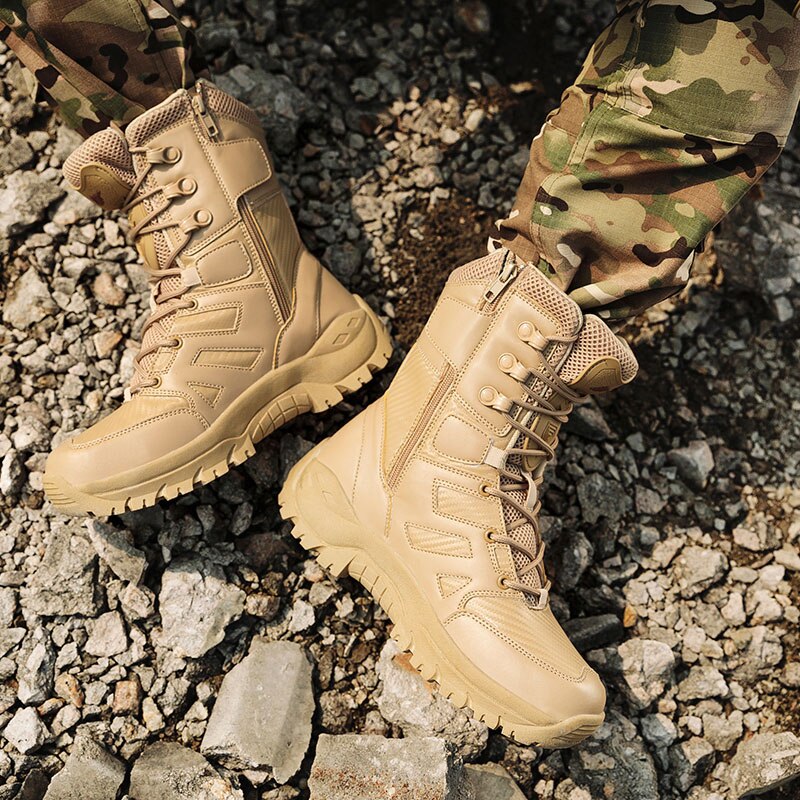 Military Tactical Motorcycle Boots