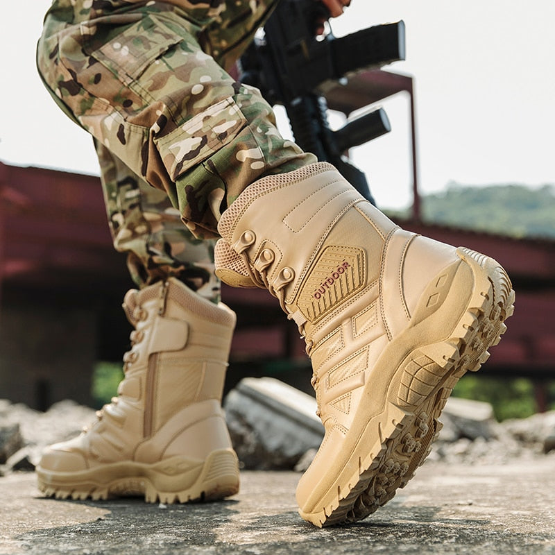 Military Tactical Motorcycle Boots