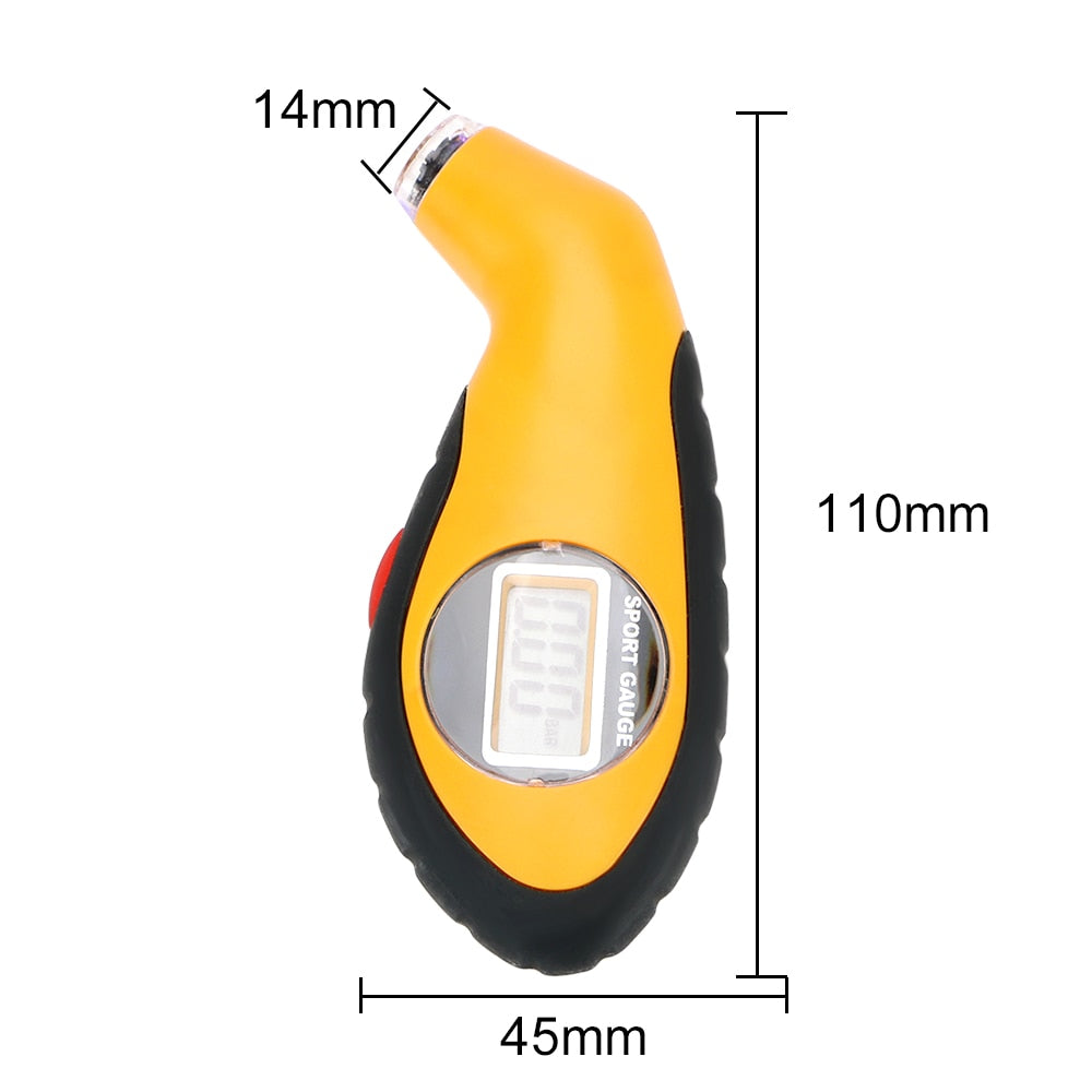 Motorcycle TPMS with 2 Sensors - Waterproof Tire Pressure Monitoring System with Temperature Alarm - Solar Power and USB Charging