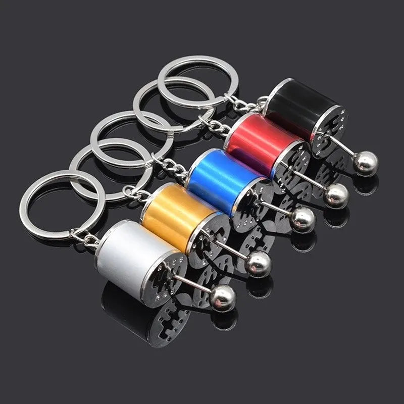 Metal Gear Head Keychain: Manual Transmission Lever, Car Speed Gearbox, Car Refitting Pendant