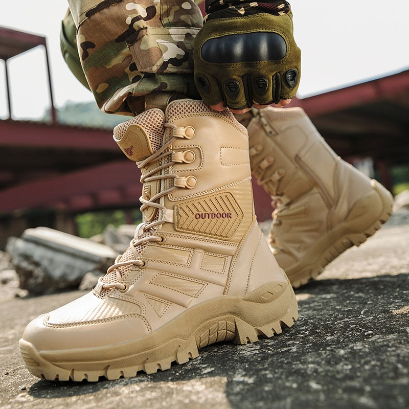 Military Tactical Motorcycle Boots