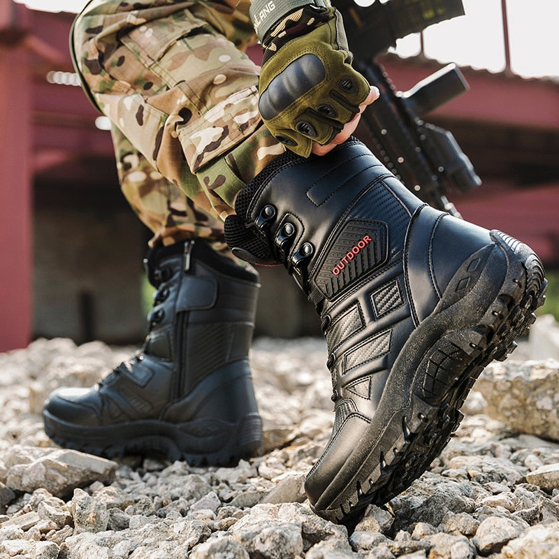 Military Tactical Motorcycle Boots