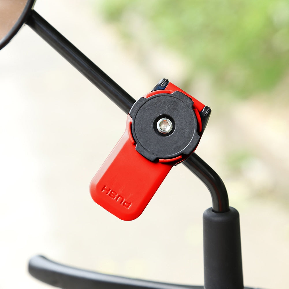 Motorcycle Bike Phone Holder Stand - 360° Rotatable Bicycle Phone Holder for All Phone Models - Enhanced Security Bracket