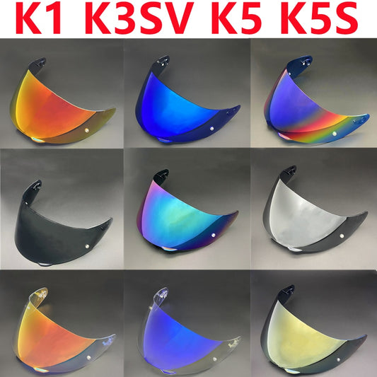 K5 Helmet Visor Shield for AGV K3SV K1 K5 K5S – High-Strength Sunscreen Windshield with UV-Cut Lens