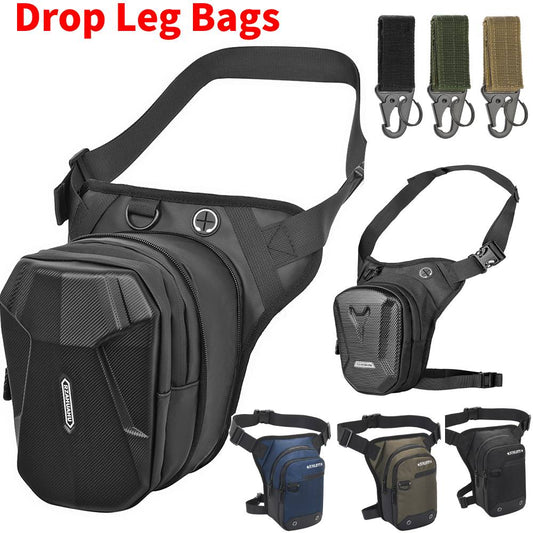 Versatile Motorcycle Drop Leg Bag - Waterproof Waist Pack for Moto Accessories and Essentials